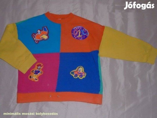 Mintás színes pulóver 6-7 évesre (méret 116 / 122)