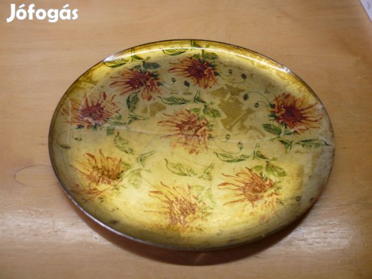 Mintás üvegtál eladó!