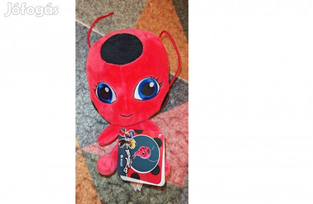 Miraculous Katicabogár és Fekete macska Tikki eredeti plüss (Új)