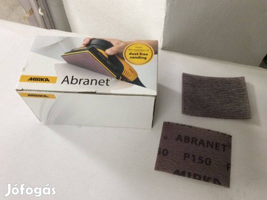 Mirka Abranet csiszolóháló 75x100 mm tépőzáras háló P150-es