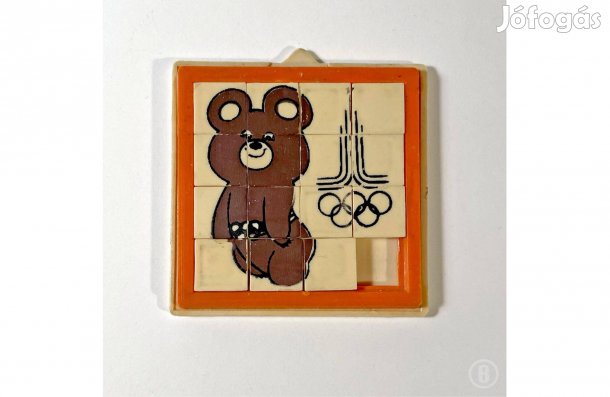 Misa mackó, tologatós logikai játék 1980 - (Csak személyesen!)