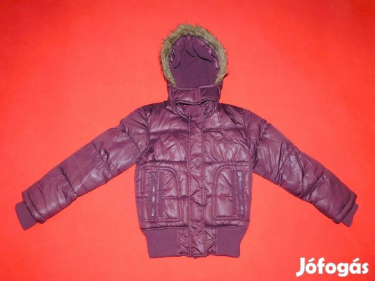 Miss Cherokee lila, kapucnis kabát, dzseki 122-128-as, 7-8 évesre