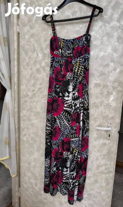 Miss Sixty szürke alapon rózsa mintás maxi ruha