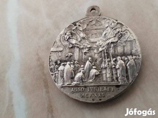 Missziós Vatikáni 1925-ös kiállítás emlékérem