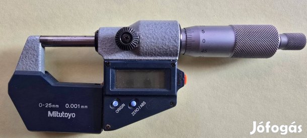 Mitutoyo 293-521-30 Digitális Mikrométer (0-25 mm- 0,001 mm)