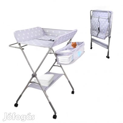 Mobiclinic Zoey összecsukható és állítható pelenkázóasztal, OUTLET te