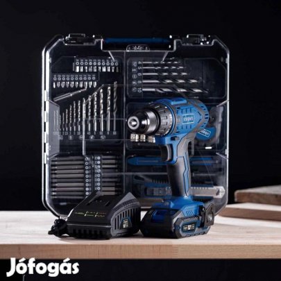 Mobil Műhely Akkus Fúróval és Kiterjedt Tartozékkészlettel-scheppach