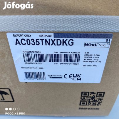 Mobil klíma Samsung beltéri egység prémium bontatlan dobozban