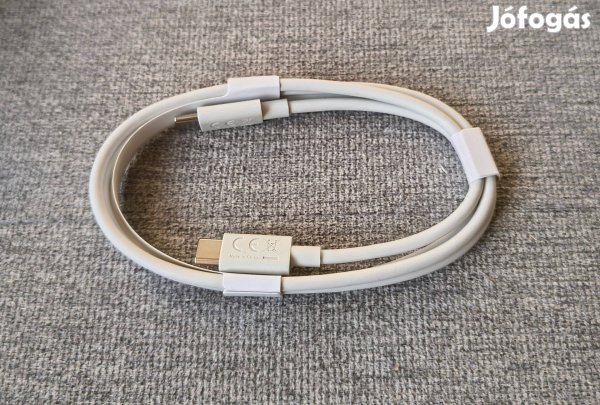Mobil telefon adat- és töltőkábel fehér Type-C Új