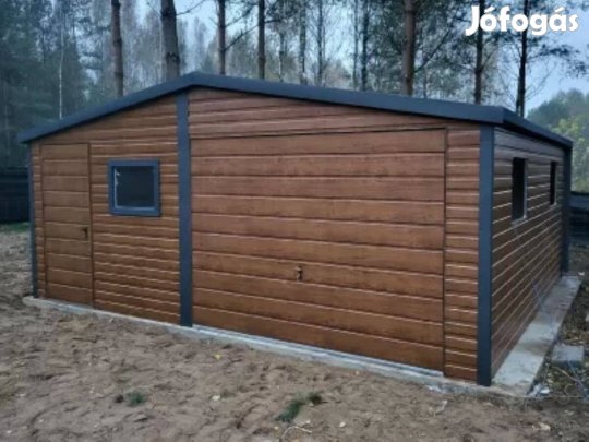 Mobilgarázs, Mobilépület,6x5 m, 37mB Prémium, ingyenes szállítás, sze