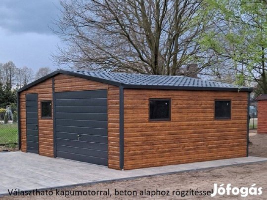 Mobilgarázs, Mobilépület,6x6 m, 37m Prémium, ingyenes szállítás, szer