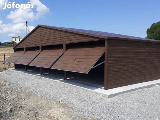 Mobilgarázs, Mobilépület, 12x6 m, 98m/40mm, Prémium, ingyenes szállítá