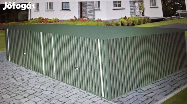 Mobilgarázs, Mobilépület, 38 m B matt , sötétzöld 7x7 m Tervezhető, i