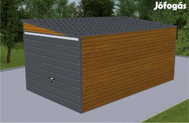 Mobilgarázs, Mobilépület, 3x5,5 m, 23mJ Prémium, ingyenes szállítás,