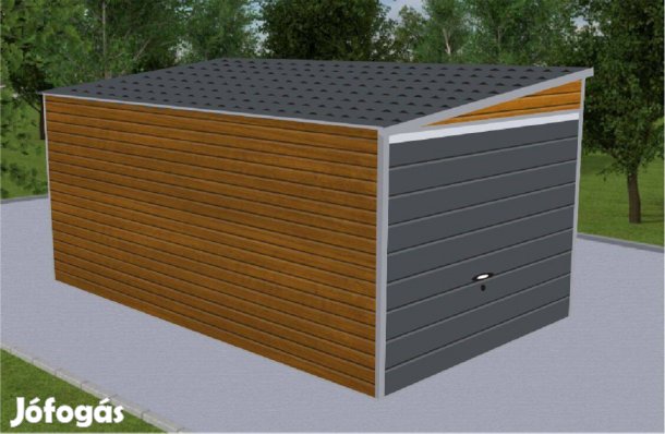 Mobilgarázs, Mobilépület, 3x6m, 23mB Prémium, ingyenes szállítás, sze