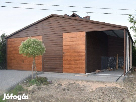 Mobilgarázs, Mobilépület, 5+2x5,5 m, 12m Prémium, ingyenes szállítás,