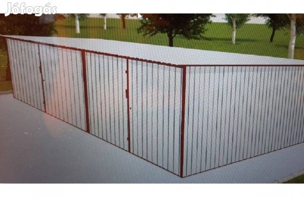 Mobilgarázs, Mobilépület, 6x5 m,40m Standard, ingyenes szállítás, sze