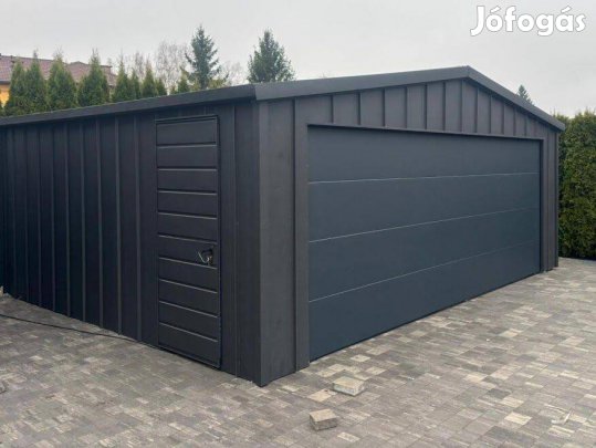 Mobilgarázs, Mobilépület, 6x5 m, 111m Range tető és oldf, Prémium, in