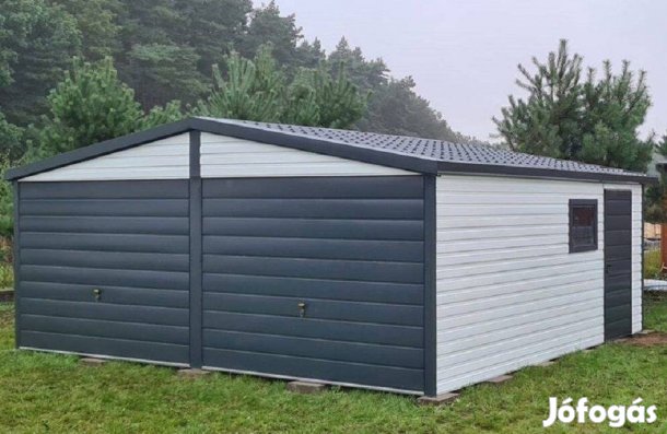 Mobilgarázs, Mobilépület, 6x5 m, acél, 51m Prémium, ingyenes szállítás