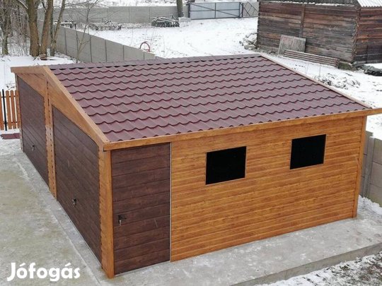 Mobilgarázs, Mobilépület, 7 x 5 m, 45m Prémium, ingyenes szállítás, sz