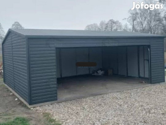 Mobilgarázs, Mobilépület, 7x6m, 75m Prémium, fordított nyeregtető, in