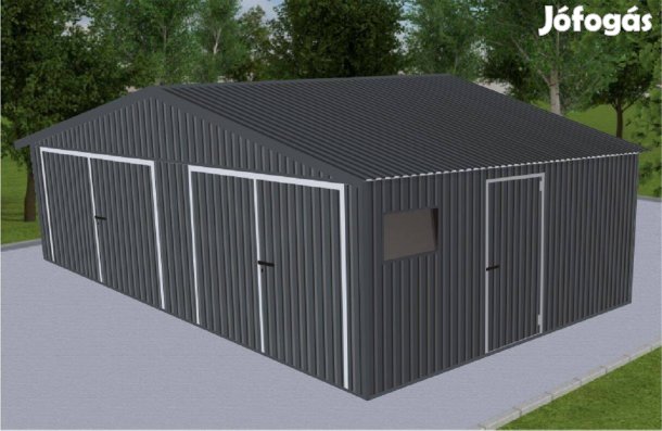 Mobilgarázs, Mobilépület, Tervezhető, 8x8 m, 43m ingyenes szállítás, s