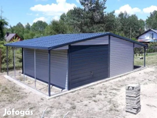 Mobilgarázs, tároló 6x 5 m, Prémium, 101m, ingyenes szállítás, szerel