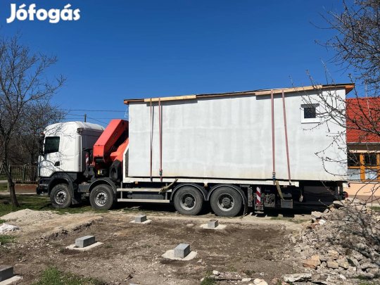 Mobilház Modulház Szállítás Daruzás Telepítés Gépszállítás