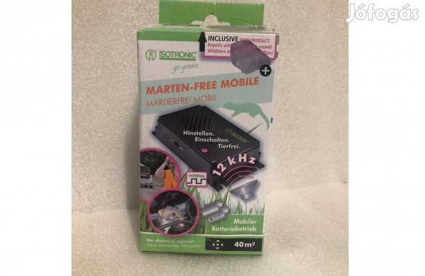 Mobilis Ultrahangos rágcsálóriasztó nyest riasztó elemes 12kHz 40nm