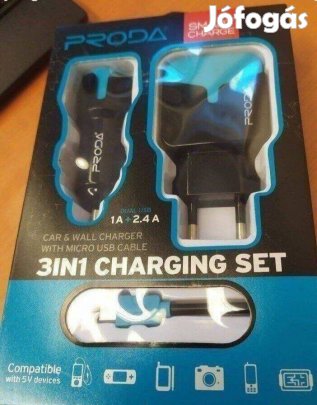 Mobiltelefon töltő Új 3 az 1-ben