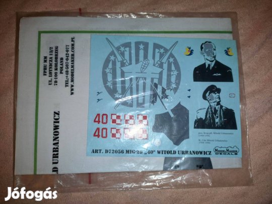 Model Maker decals MiG-29 matricaszett 1:72