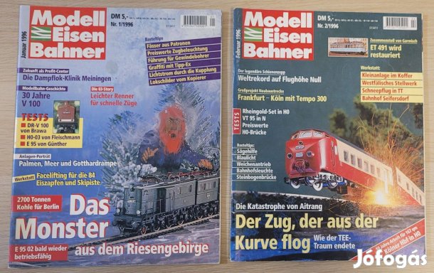 Modell Eisenbahner 1996 január és február vasútmodell magazinok