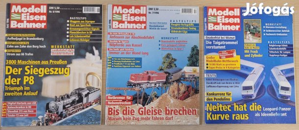 Modell Eisenbahner 1996 június, július és augusztus vasútmodell magazi