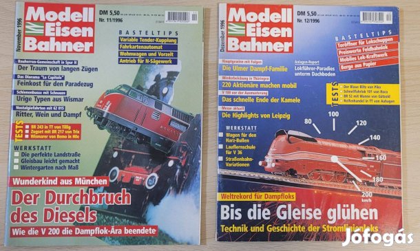 Modell Eisenbahner 1996 november és december vasútmodell magazinok