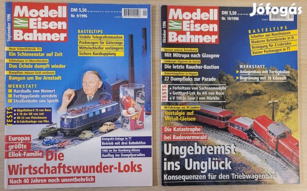 Modell Eisenbahner 1996 szeptember és október vasútmodell magazinok