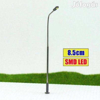 Modell Lámpa Makett - LED-es! - 8.5cm / H0 HO TT (_)