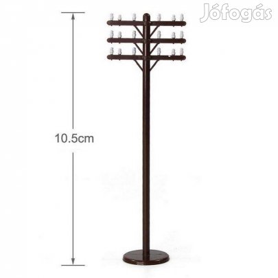 Modell Telefon Pózna Nr1 - 10.5cm - Telefonpózna Makett - 1:87 / H0 (_