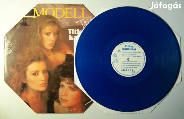 Modell Trió: Titkos kapcsolat (LP, kék vinyl, 1989, Rákóczi Kiadó)