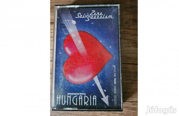 Modern Hungária Szív, zene, szerelem kazetta (1986 Pepita)