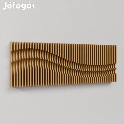 Modern, 3D parametrikus faldekoráció akusztikus falpanel