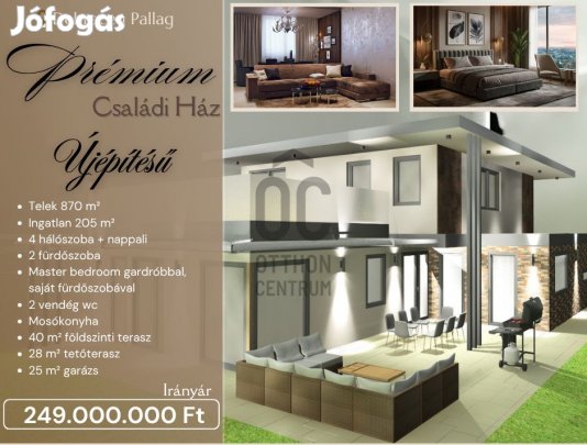 Modern, prémium családi ház eladó Debrecen-Pallagon! Átadás: 2025 ősz/