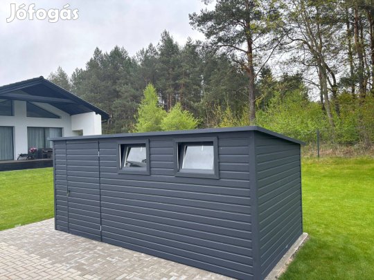 Modern antracit tároló garázs
