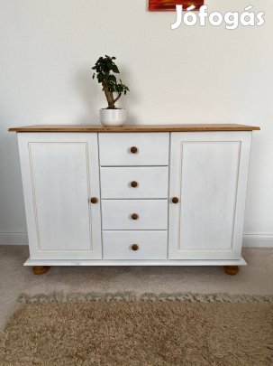 Modern fehér-fa komód - kiváló állapotban!