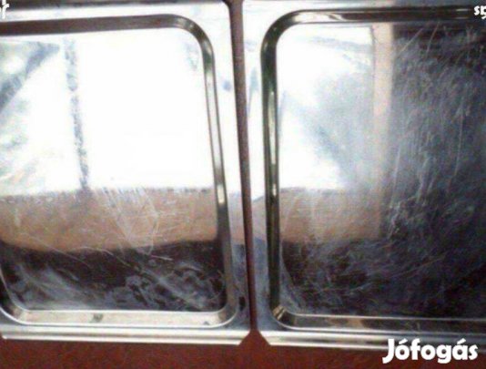 Modern fém tálca 2 db egyben
