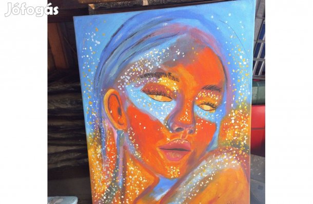 Modern kép, női fej