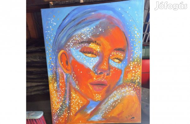 Modern kép, női fej, óriási kedvezmény