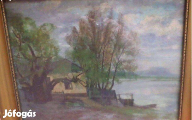 Modern kép festmény Balaton tájkép Képcsarnok