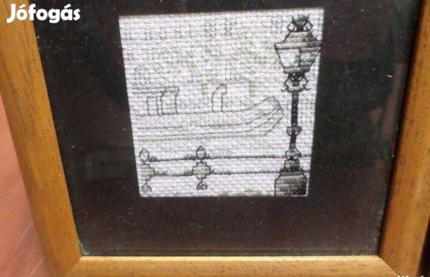 Modern kép kézműves falikép natúr fa képkeret