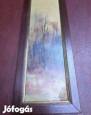 Modern kép tájkép Beda László Téli facsoport