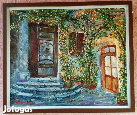 Modern műtárgy: A nagymama virágos terasza, Michele Jung Új-Zélandi fe